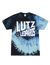 Lutz K-8 Blue Ocean Tie-Dye Tee