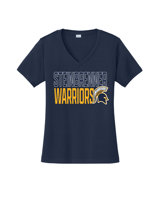 Steinbrenner Ladies V-Neck Dri Fit Tee