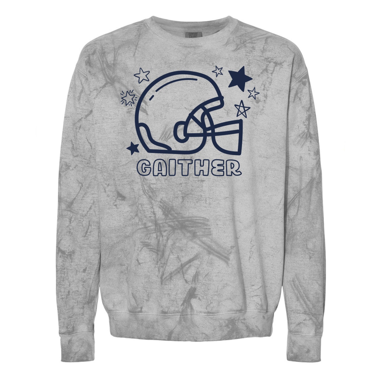 Gaither Starry Football Comfort Colors Crewneck