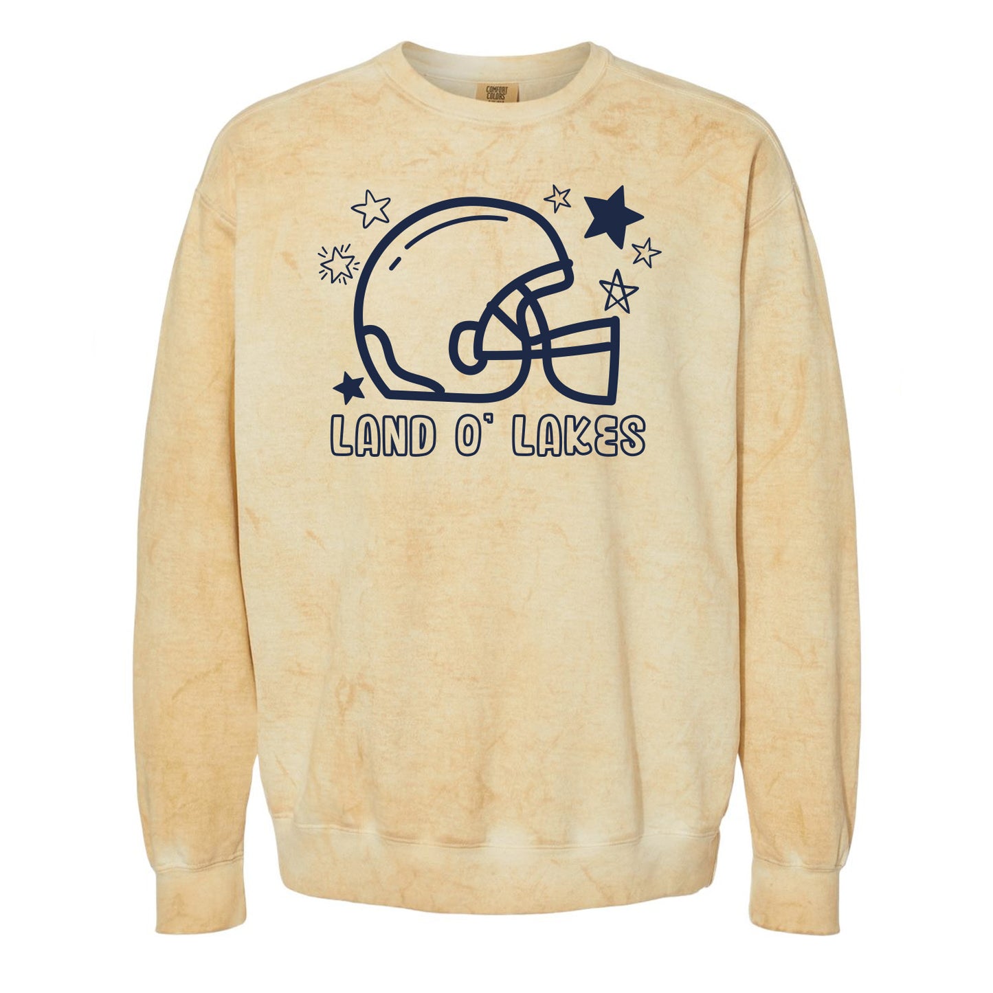 Land O' Lakes Starry Football Comfort Colors Crewneck