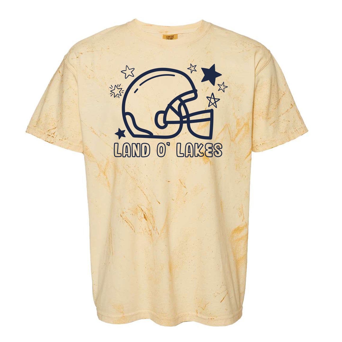 Land O' Lakes Starry Football Comfort Colors Tee