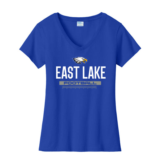 East Lake Football Ladies Cotton V-Neck