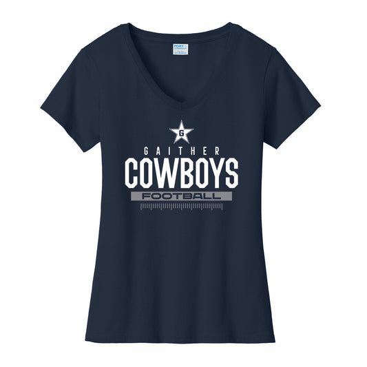 Gaither Football Ladies Cotton V-Neck