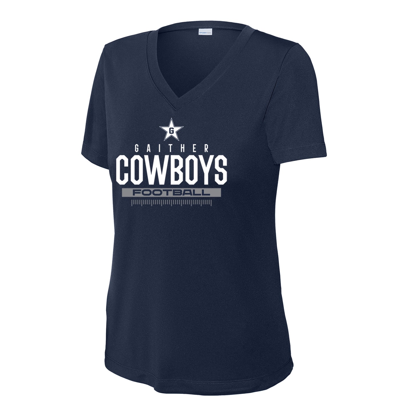 Gaither Football Ladies Dri-Fit V-Neck