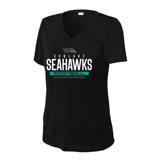 Sunlake Football Ladies Dri-Fit V-Neck