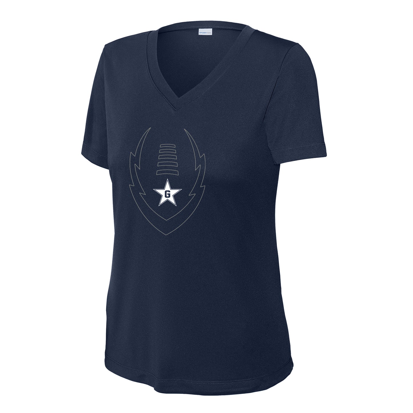 Gaither Football Pride Ladies Dri-Fit V-Neck