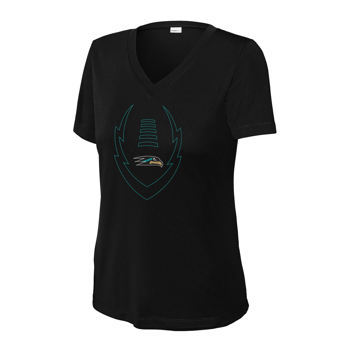 Sunlake Football Pride Ladies Dri-Fit V-Neck