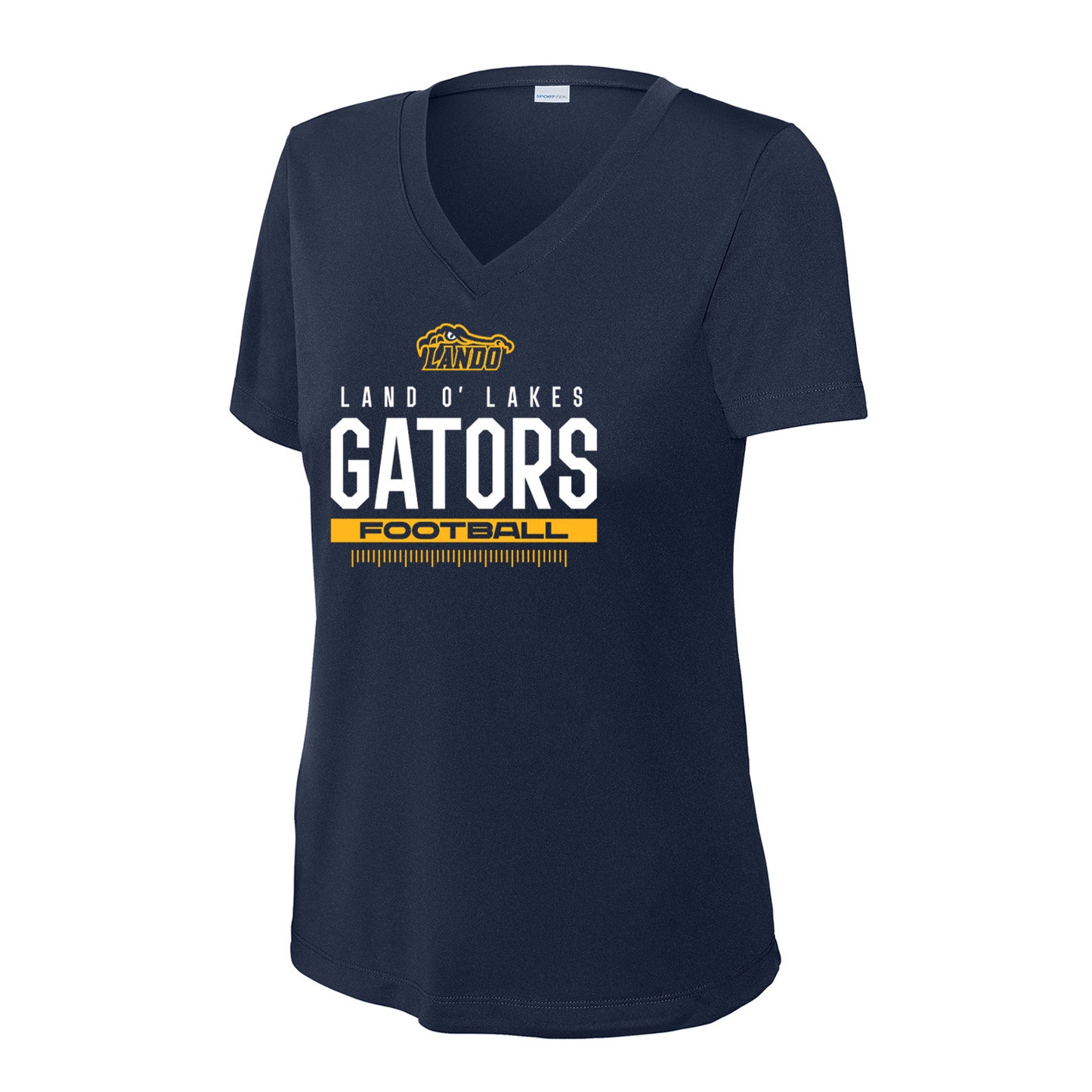 Land O' Lakes Football Ladies Dri-Fit V-Neck