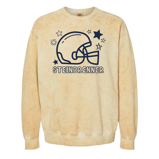 Steinbrenner Starry Football Comfort Colors Crewneck