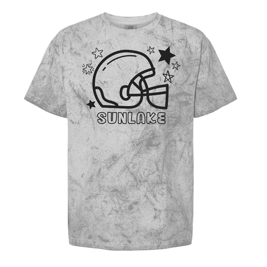 Sunlake Starry Football Comfort Colors Tee