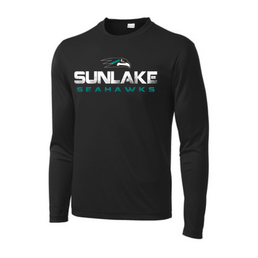 Sunlake Straight Logo Dri-Fit Long Sleeve Tee