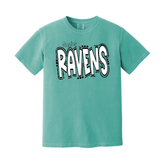 Rushe Teal Comfort Colors Tee