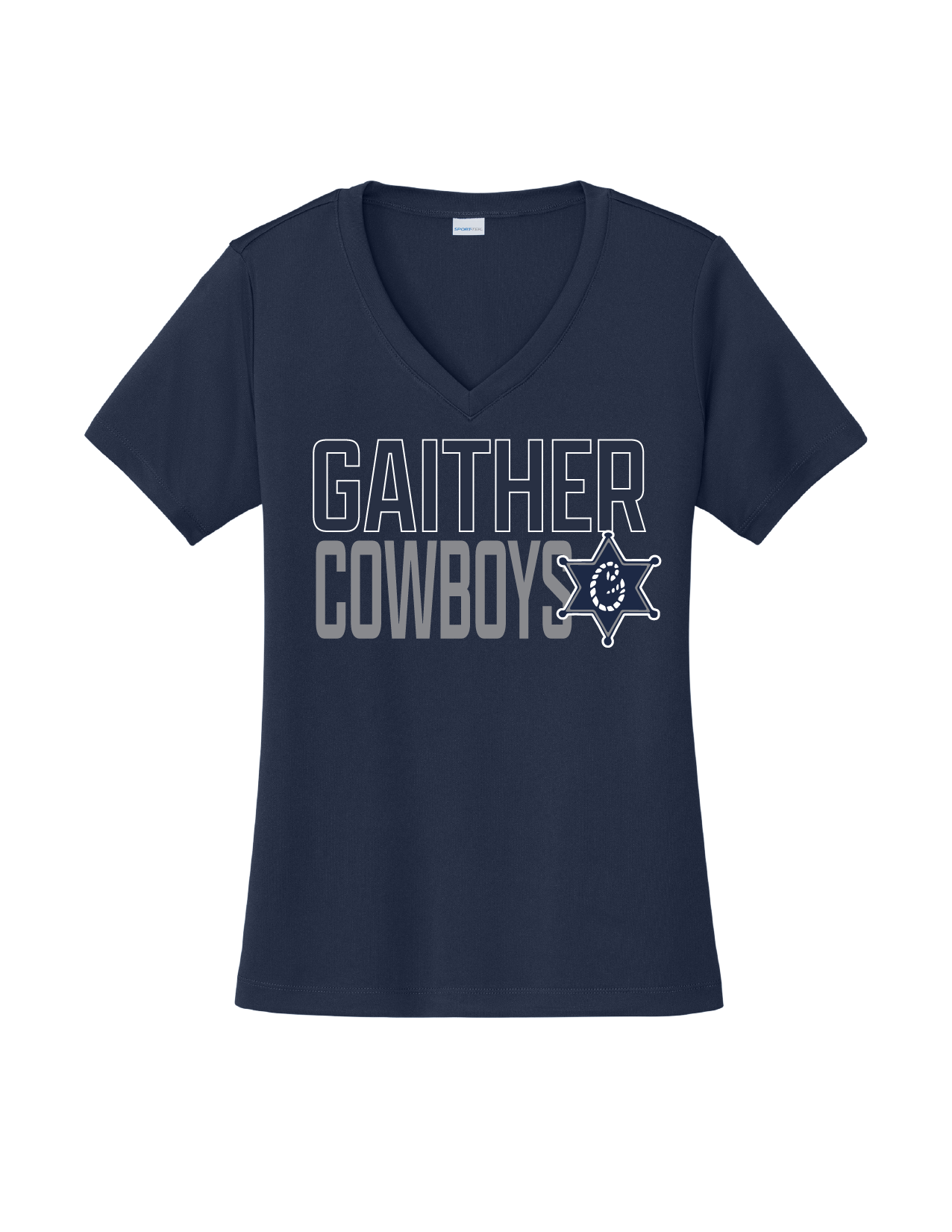 Gaither Ladies V-Neck Dri Fit Tee