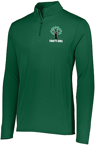 Trinity Oaks Youth Green 1/4 Zip Pullover