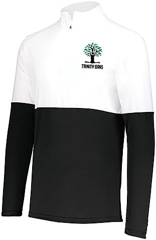 Trinity Oaks Black / White 1/4 Zip Pullover