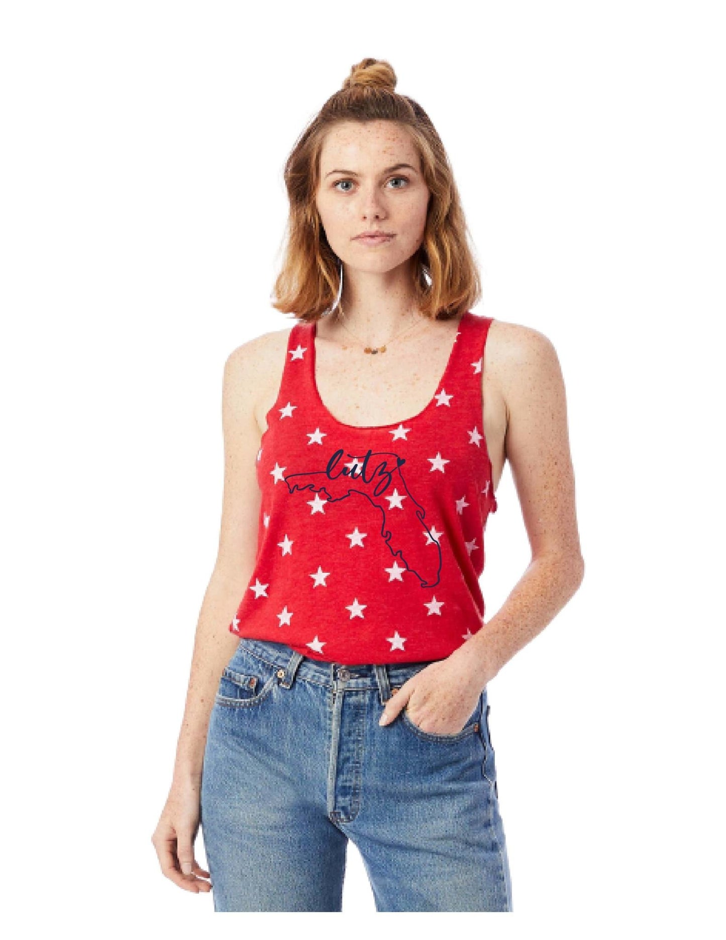 Lutz Ladies Red Stars Tank