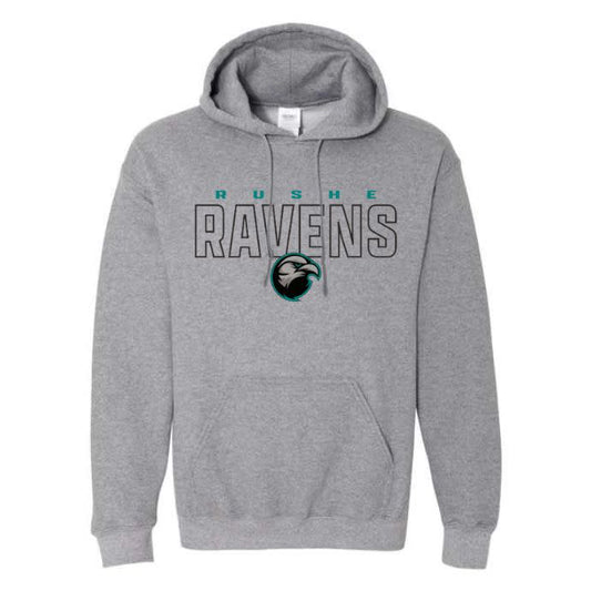 Rushe Ravens Graphite Heather Hoodie